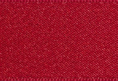 Red Metallic Sparkle 80cm Satin Ribbon