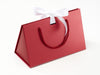 Medium Red BoxBag® Featured with White Satin Ribbon