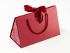 Medium Red BoxBags® Featured With Custom Logo Printed Side Panel Labels from brokenlogo