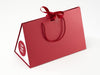 Large Red BoxBag® Featuring Custom Logo Branded Side Panel Labels from brokenlogo