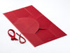 Sample Large Red BoxBag® Supplied Flat with Ribbon and Rope Handles