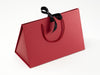 Large Red BoxBag® Featured with Black Satin Ribbon