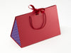 Large Red BoxBag® Featuring Custom Logo Branded Side Panel Labels from brokenlogo