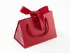 Small Red BoxBags® Featured With Custom Logo Printed Side Panel Labels from brokenlogo