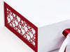 Red Hearts FAB Sides® Featured on White A4 Deep Gift Box