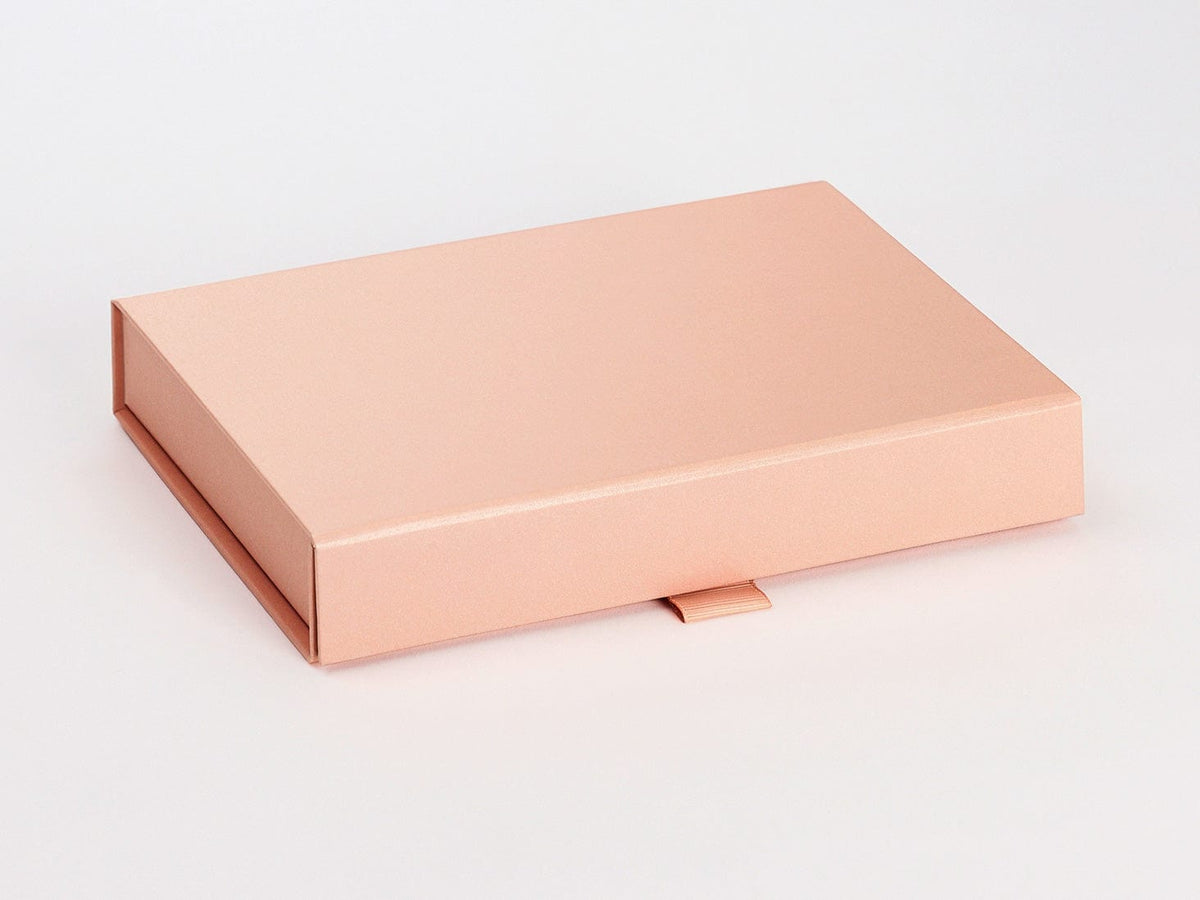 Rose Gold A5 Shallow Folding Gift Boxes