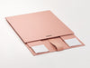 Sample Rose Gold Medium Gift Box with changeable ribbon