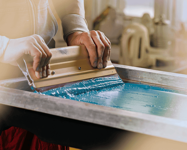 Screen printing example bottom right