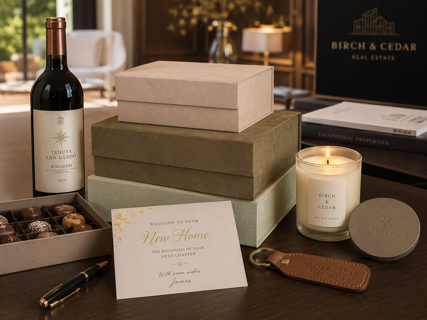 Welcome To Your New Home Empty Gift Boxes