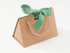 Small Natural Kraft BoxBa® Featured with Sage Green Ribbon