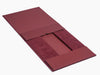 Sample Burgundy Faux Suede A4 Deep Gift Box Supplied Flat