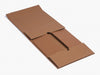 Sample Tan Faux Leather A5 Deep Gift Box Supplied Flat