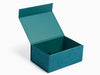 Sample Teal Faux Suede A5 Deep Gift Box Open