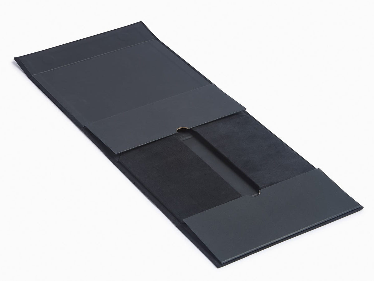 Sample Black Faux Suede A5 Deep Gift Box Supplied Flat
