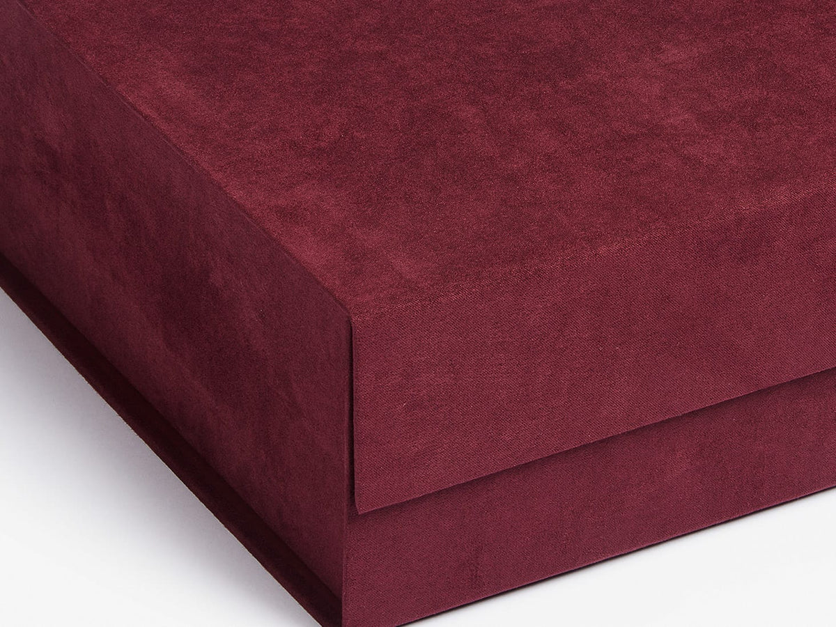 Burgundy Faux Suede Sample Fabric Detail