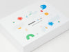 Custom CMYK Print onto White Shallow Gift Box