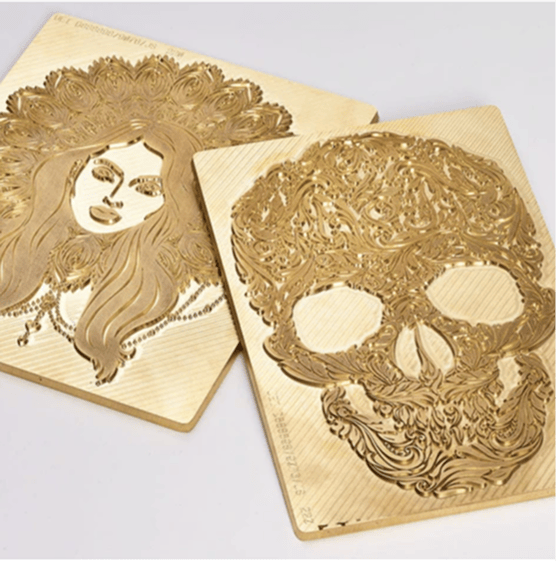 Example of Brass Dies bottom left