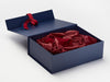 Navy Gift Box Featuring Sherry Tissue Paper