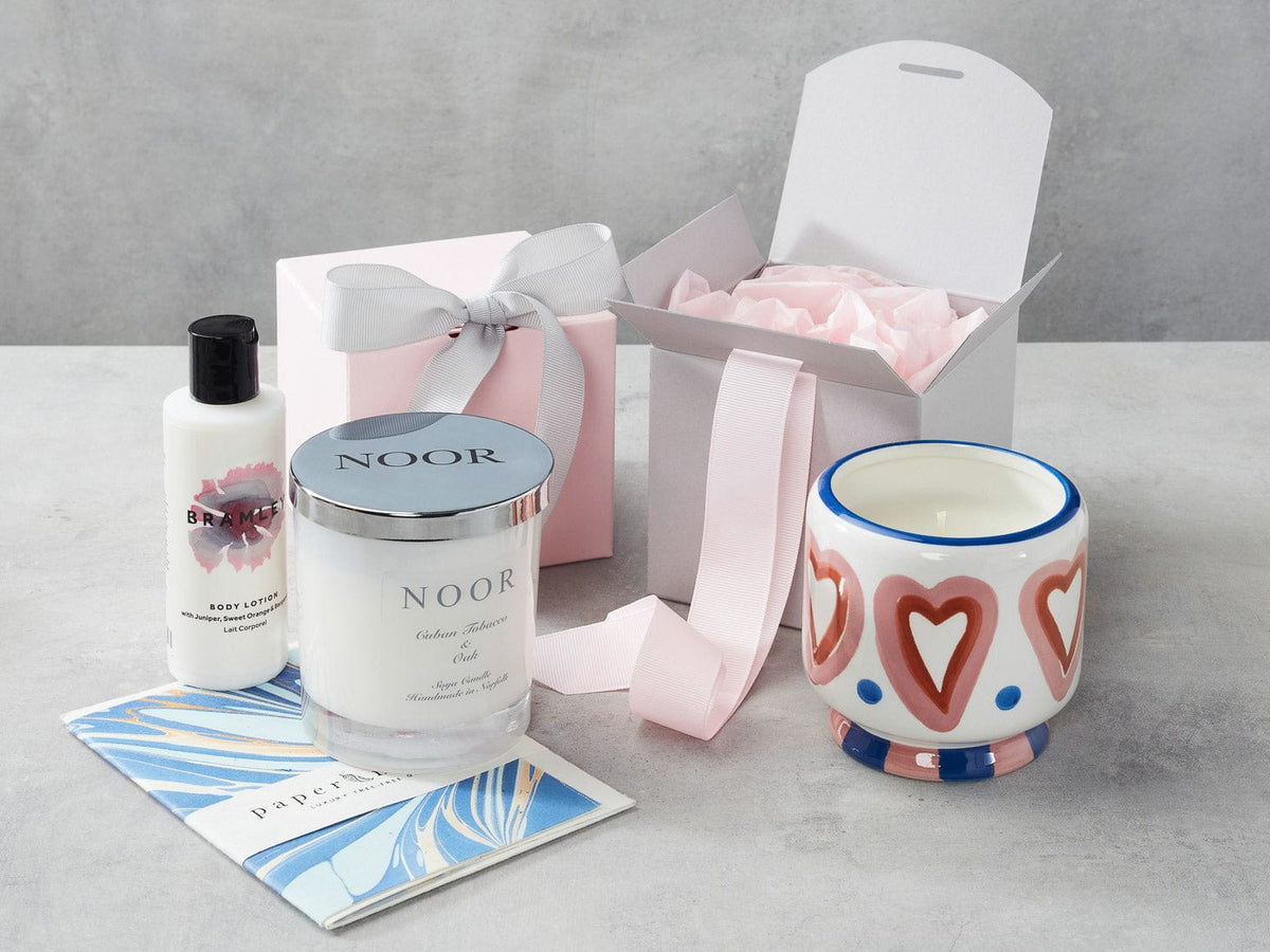 Cloud Grey and Pale Pink Small Cube SoftBoxes