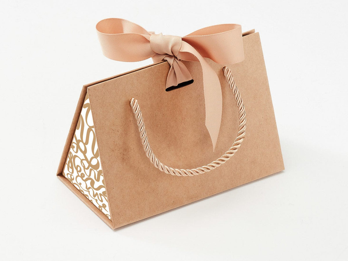 Small Kraft BoxBags® Featured With Custom Logo Printed Side Panel Labels from brokenlogo