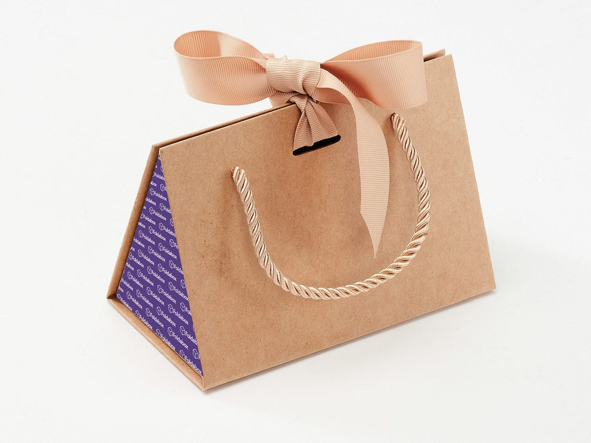 Small Kraft BoxBags® Featured With Custom Logo Printed Side Panel Labels from brokenlogo