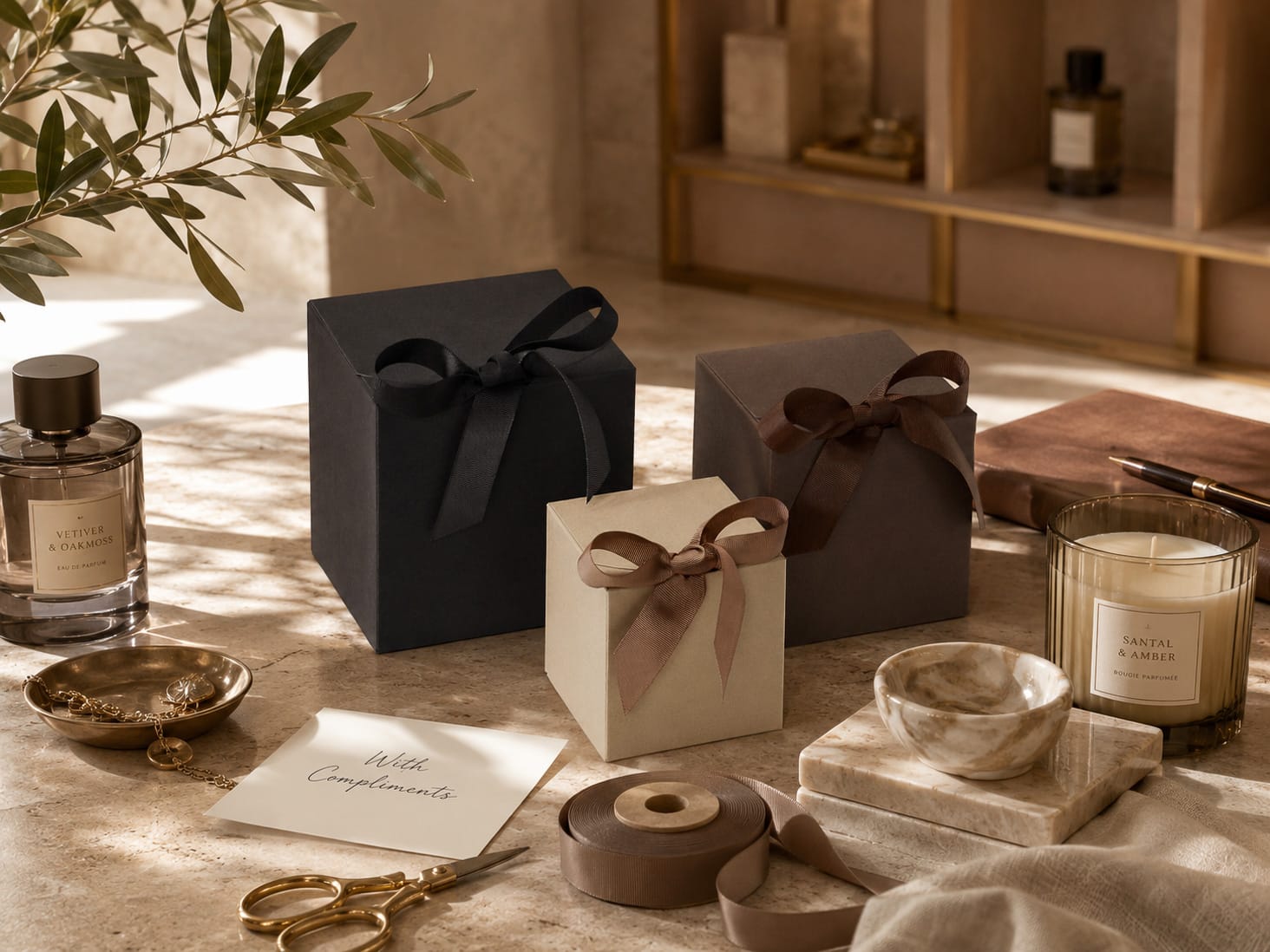 SoftBox Gift Cartons in Three Cube Sizes