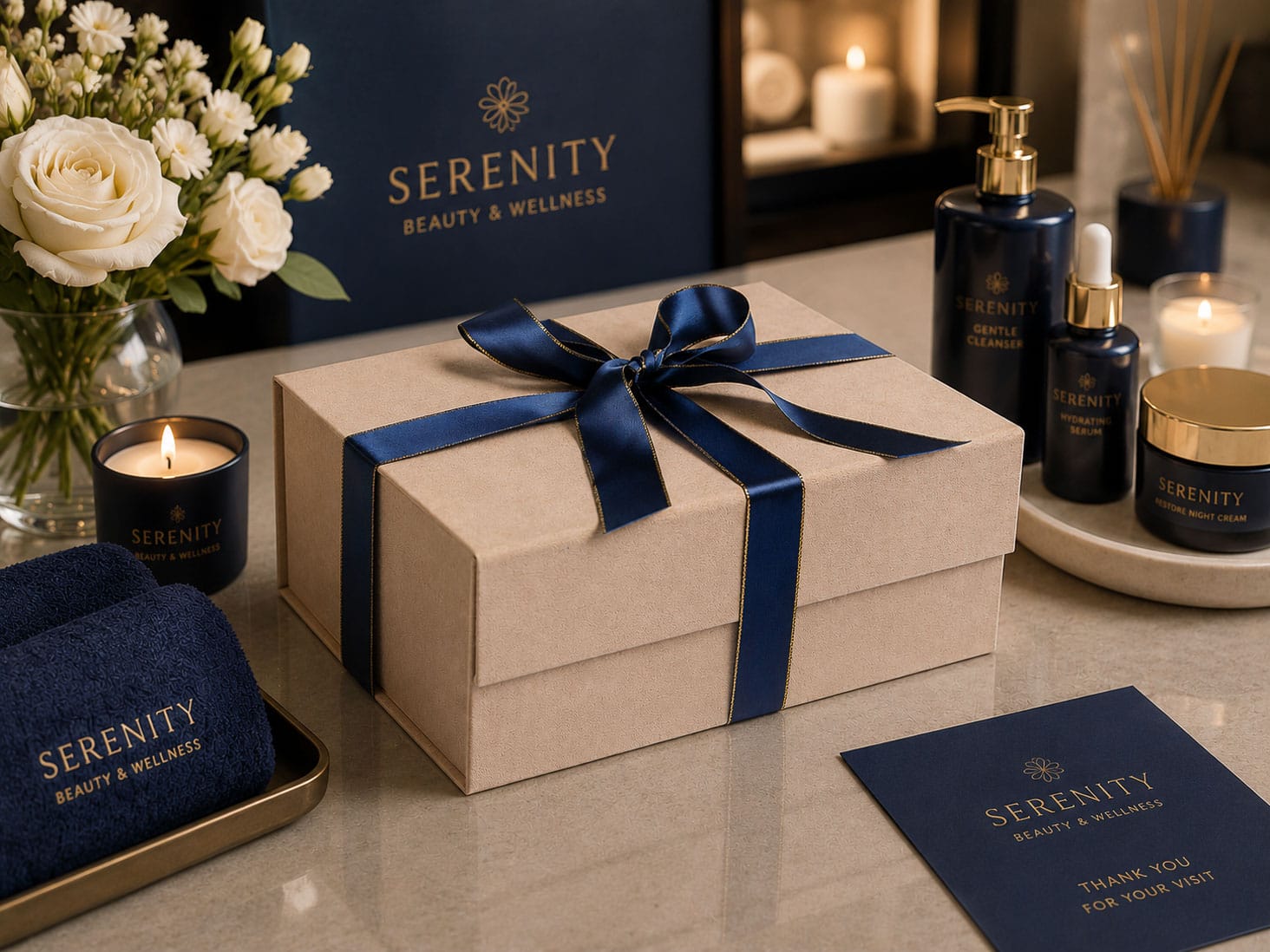 Faux Sude Gift Boxes Ideal For Spa and Beauty Brands