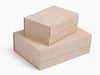 Stone Faux Suede A5 Deep and A4 Deep Gift Boxes Assembled
