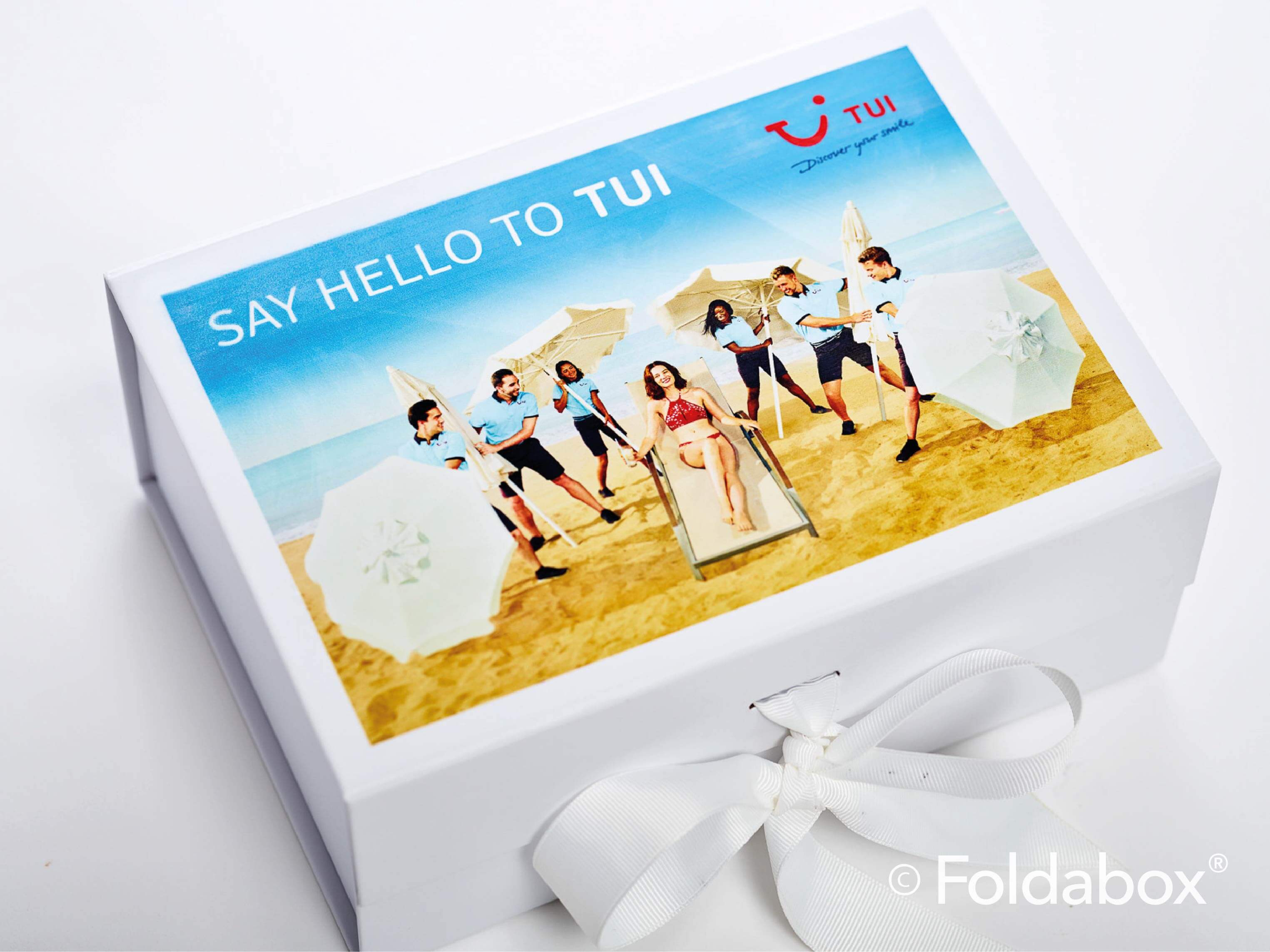 Tui Custom Digital Print Design Onto White A5 Deep Gift Box