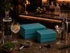 Teal Faux Suede Gift Boxes For Artisan Spirits