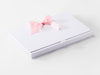 White A4 DocuBox Featuring Pale Pink Ribbon