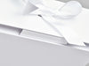 Sample White A4 Deep No Magnets Gift Box with Changeable Ribbon Closure Tab