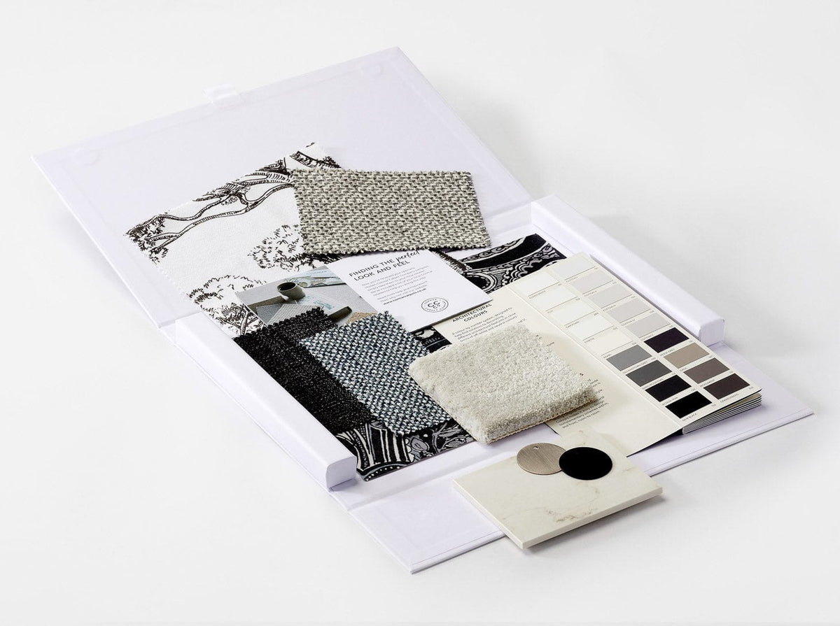 White DocuBox Ideal For Interior Design Swatches