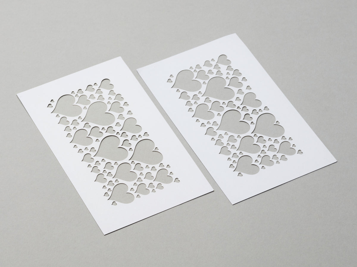 White Hearts FAB Sides® Decorative Side Panels - A5 Deep