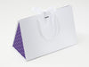 Large White BoxBag® Featuring Custom Logo Branded Side Panel Labels from brokenlogo