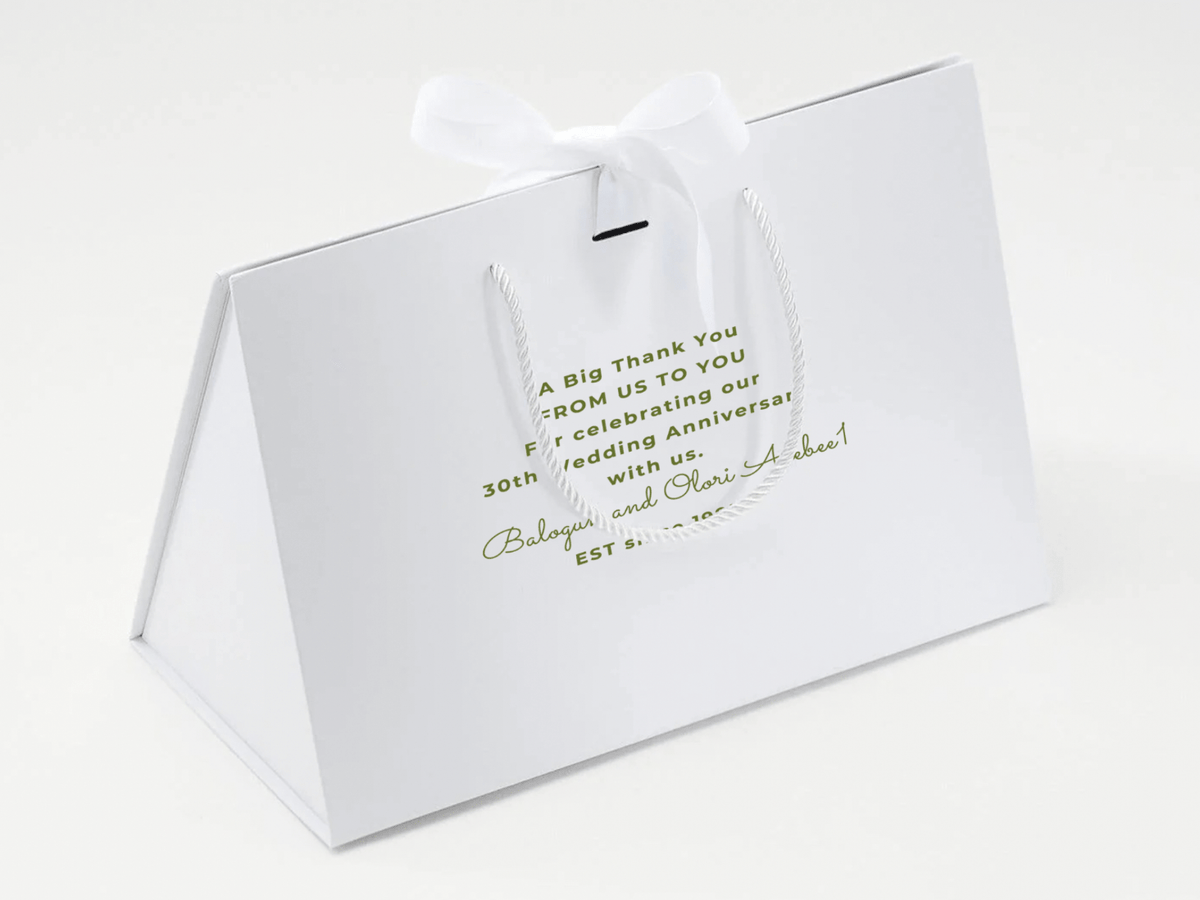 Custom Logo Featured on White BoxBag®