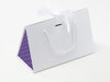 Medium White BoxBags® Featured With Custom Logo Printed Side Panel Labels from brokenlogo