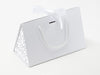Medium White BoxBags® Featured With Custom Logo Printed Side Panel Labels from brokenlogo