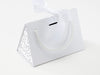 Small White BoxBags® Featured With Custom Logo Printed Side Panel Labels from brokenlogo