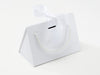Small White BoxBag® Supplied with White Grisgrain Ribbon and Rope Handles