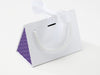 Small White BoxBags® Featured With Custom Logo Printed Side Panel Labels from brokenlogo