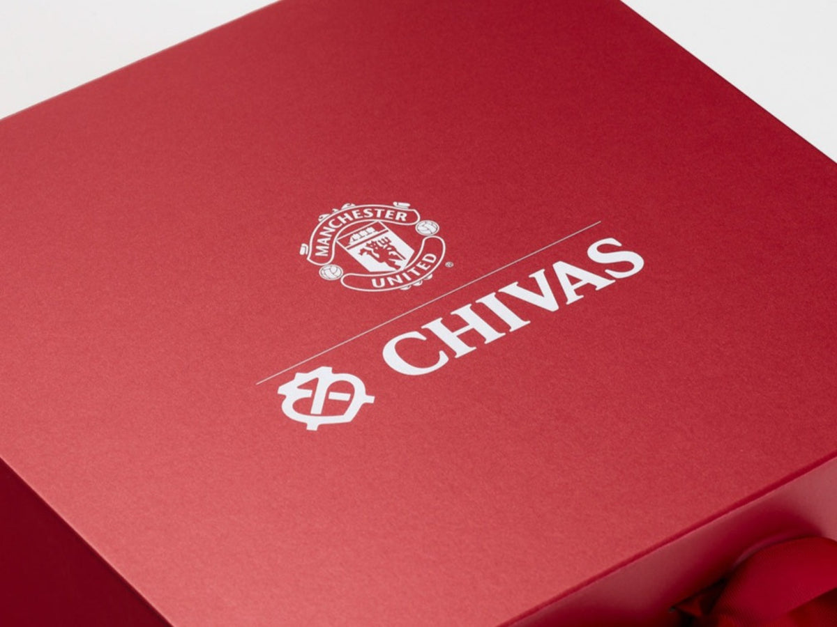 Custom White Custom Print Onto Red Gift Box