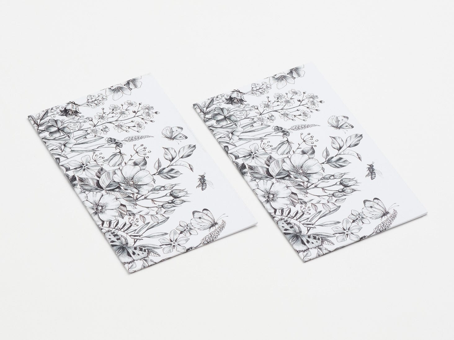 White Botanical Sketch FAB Sides® Decorative Side Panels - A5 Deep