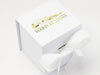 CMYK Digital Print on White Cube Gift Box