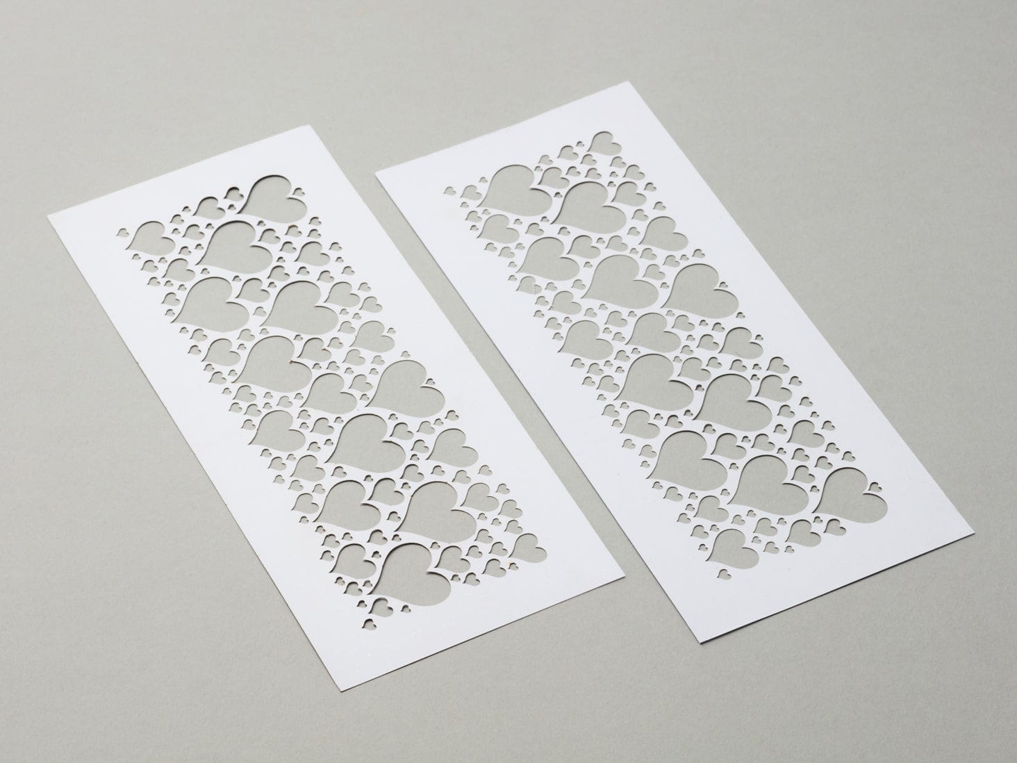 White Hearts FAB Sides® Decorative Side Panels - A4 Deep