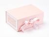 White Hearts FAB Sides® Featured on Pale Pink Gift Box with White Satin Ribbon