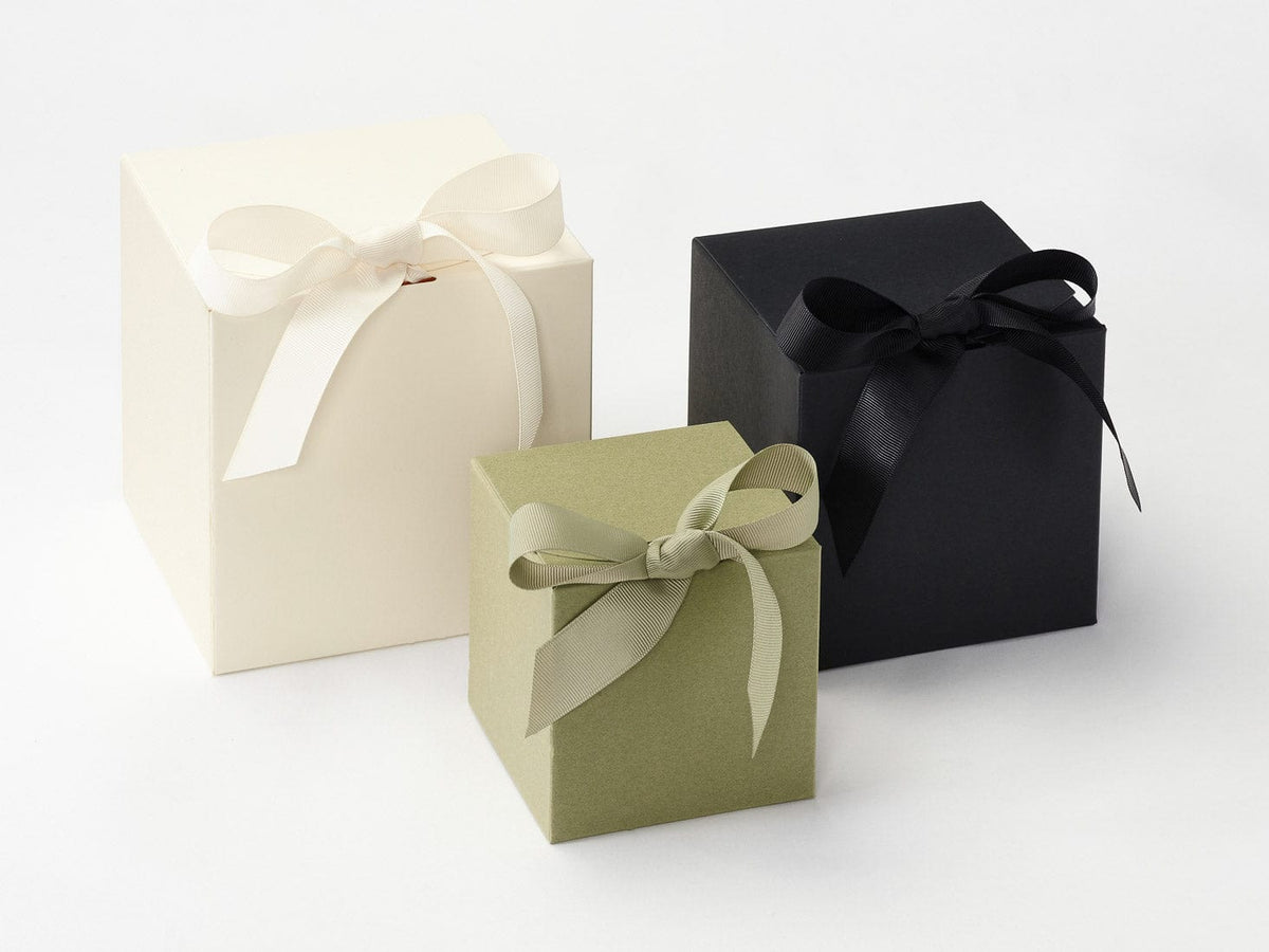 Ivory XL Cube, Black Large Cube and Sage Green Small Cube SoftBoxes