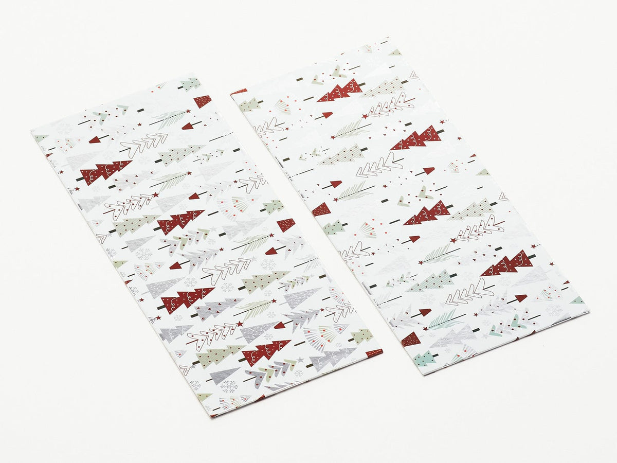 Xmas Tree Modern FAB Sides® Decorative Side Panels A4 Deep