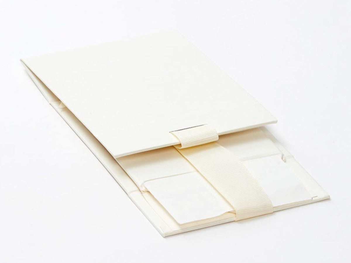 Ivory Small Gift Box with Fixed Ribbon Supplied Flat