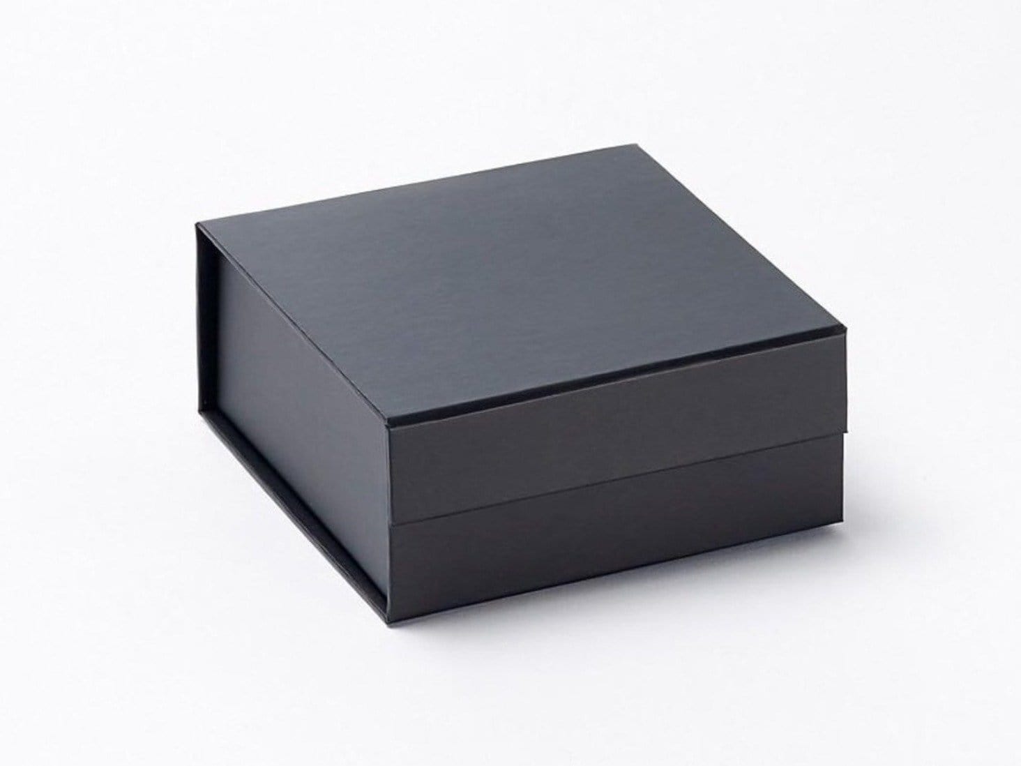 Small Black Folding Gift Box with Magnetic Snap Shut Closure